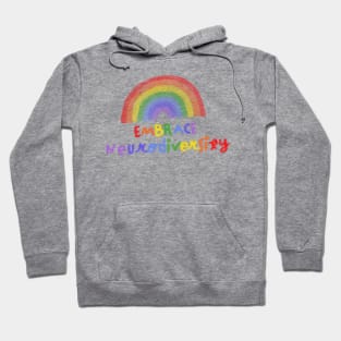 Embrace Neurodiversity Autism Awareness Rainbow Hoodie